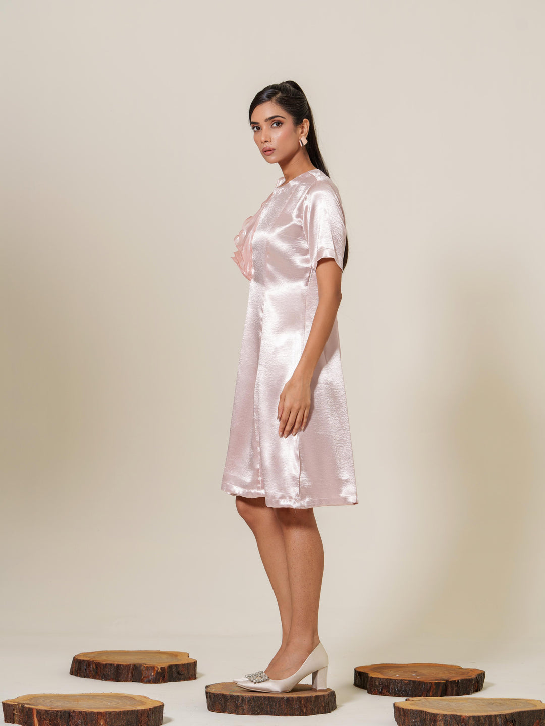 Ruby- One Side Ruffled Dress
