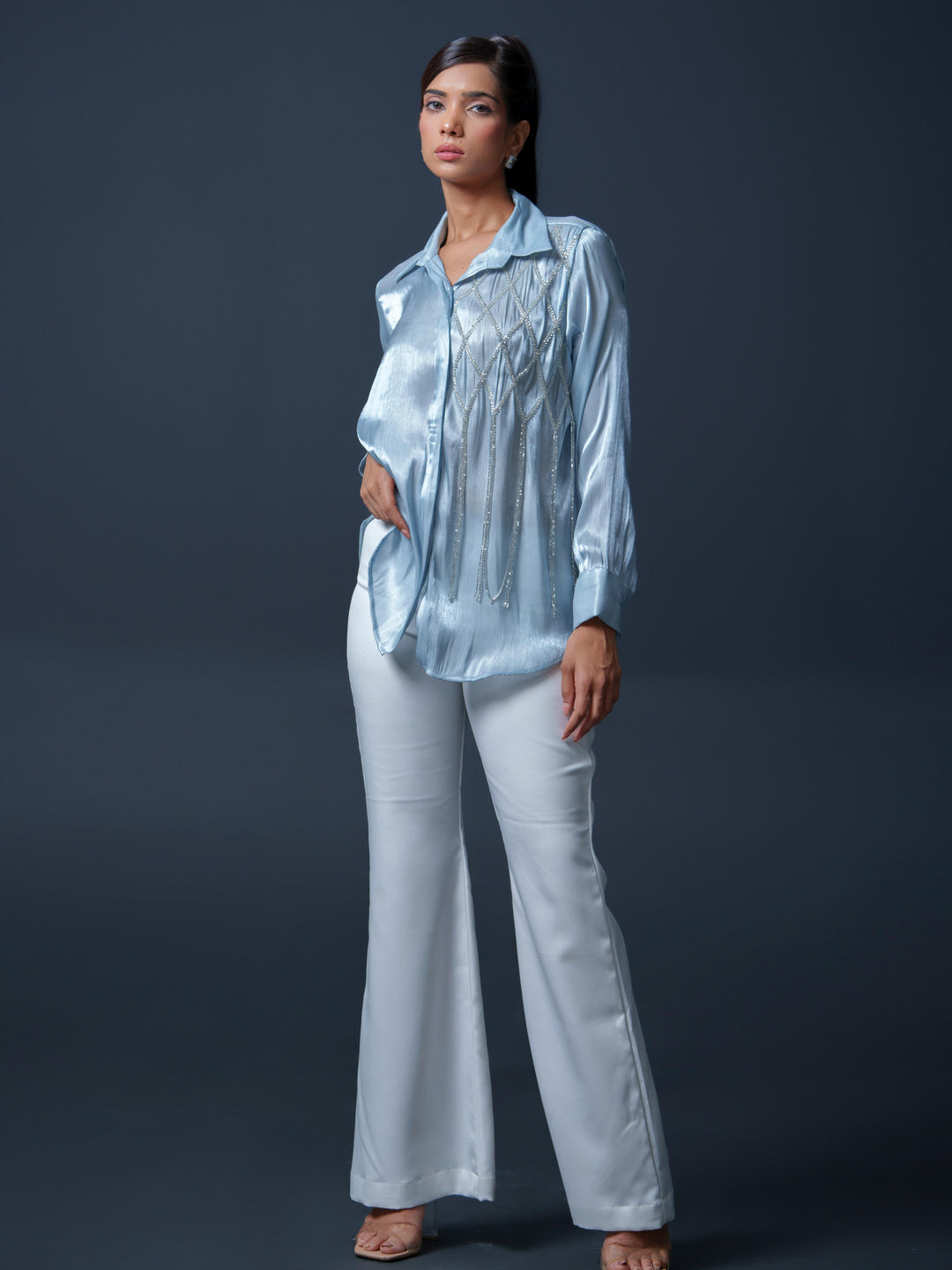 Lysa Club Shirt with handwork on one side