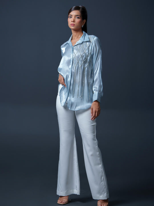 Lysa Club Shirt with handwork on one side
