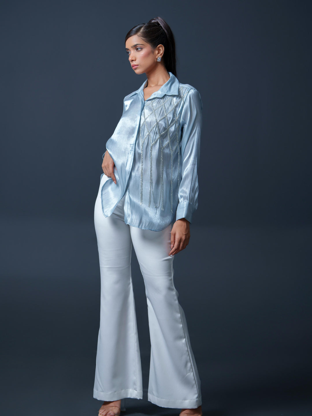 Lysa Club Shirt with handwork on one side