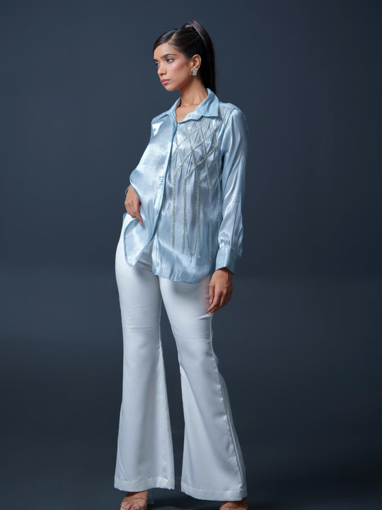 Lysa Club Shirt with handwork on one side