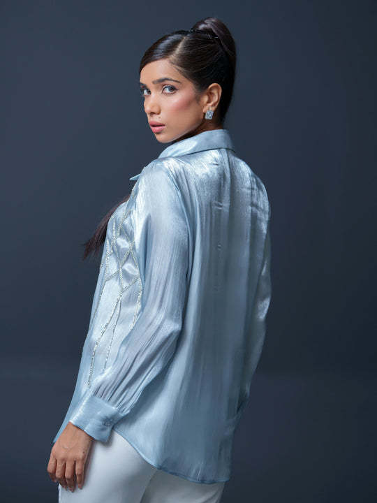 Lysa Club Shirt with handwork on one side