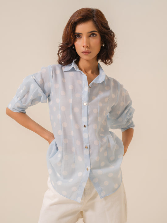 Ariel - Polka Dot Shirt For Women