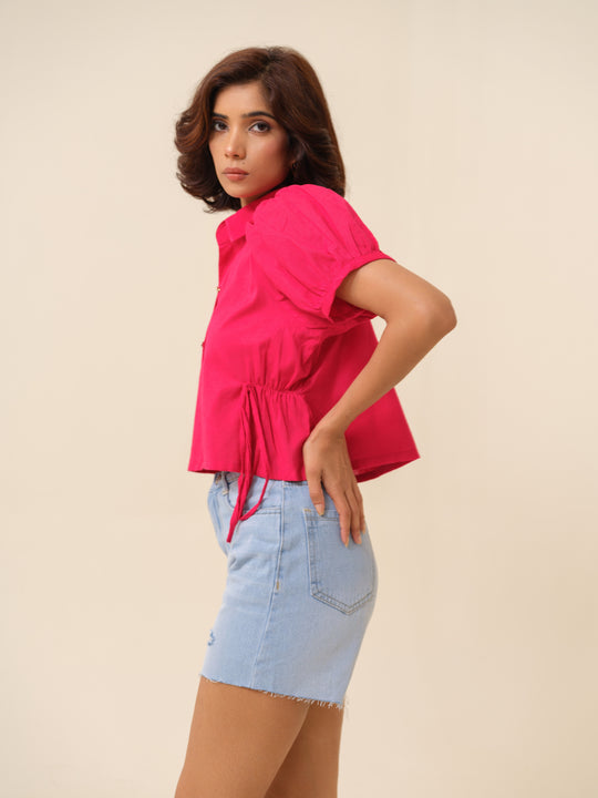 Cookie- Tie-Detail Shirt For Women