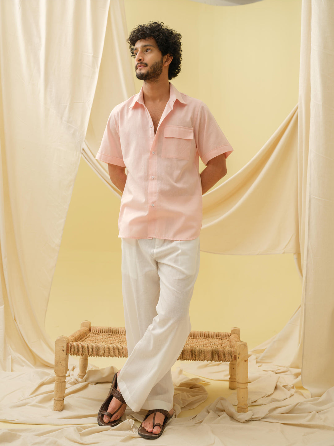 The Urban Khadi Shirt Shirt (Pink)