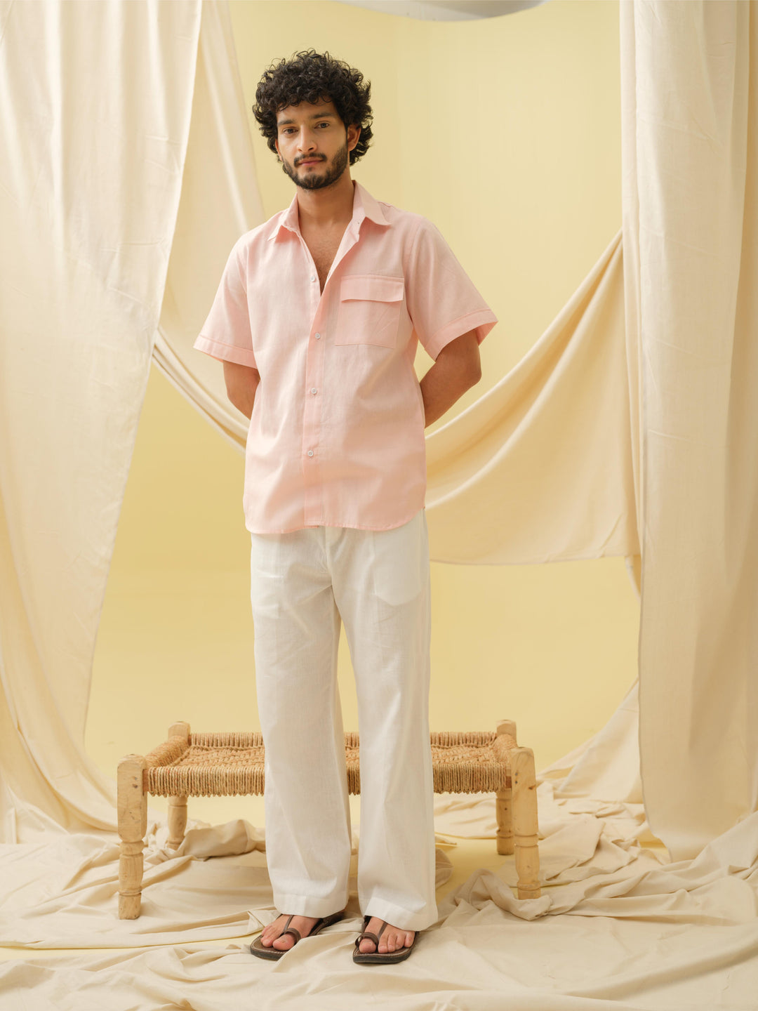 The Urban Khadi Shirt Shirt (Pink)