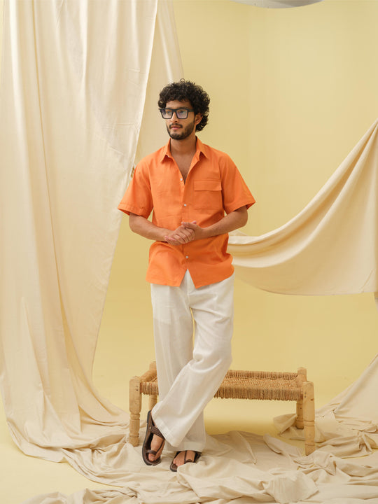 The Urban Khadi Shirt (Orange)