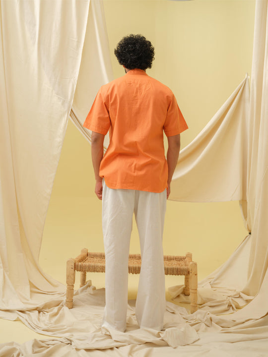 The Urban Khadi Shirt (Orange)