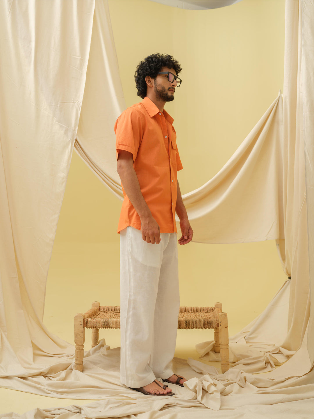 The Urban Khadi Shirt (Orange)