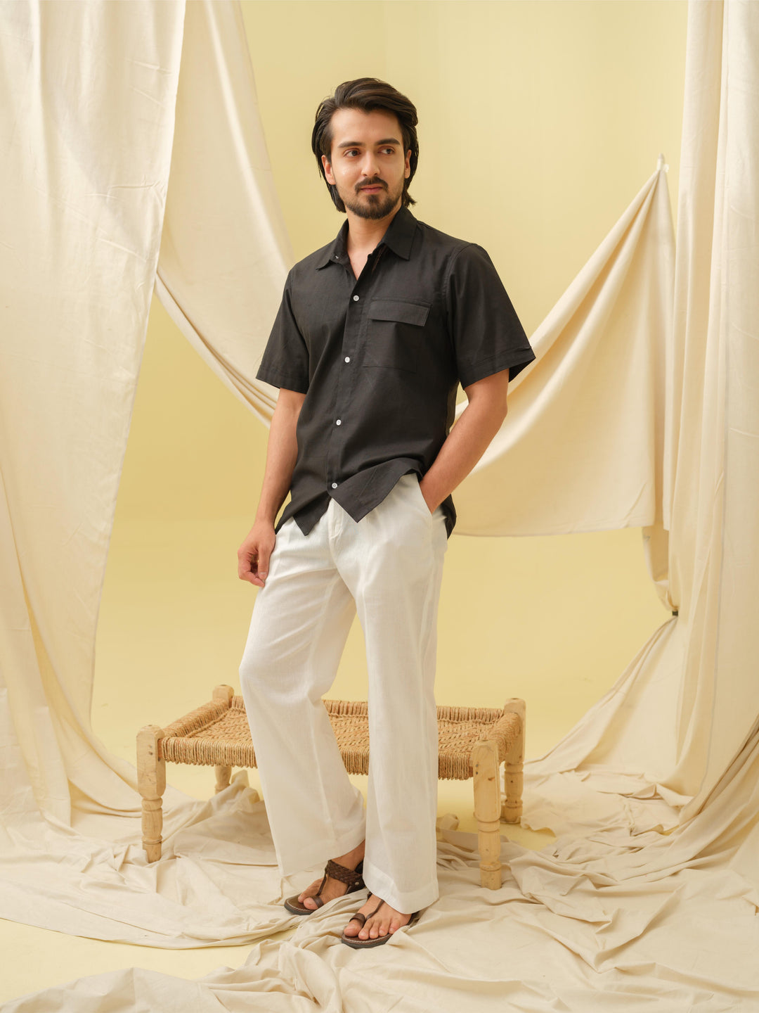 The Urban Khadi Shirt (Black)