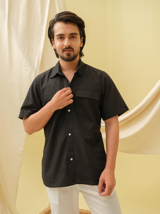 The Urban Khadi Shirt (Black)
