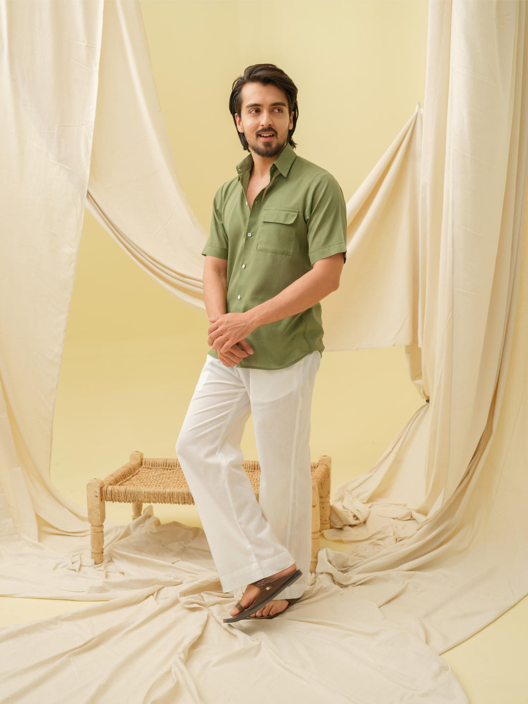 The Urban Khadi Shirt (Green)