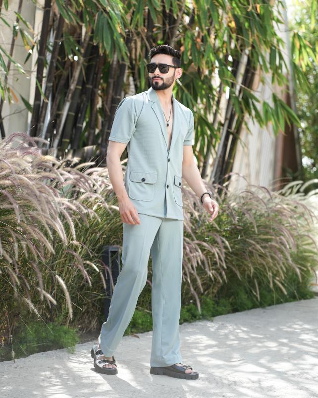 Buy Alchemy Two Button Shirt with Pant for Premium Cotton Comfort