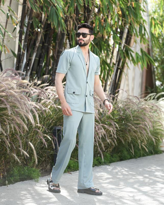 Buy Alchemy Two Button Shirt with Pant for Premium Cotton Comfort