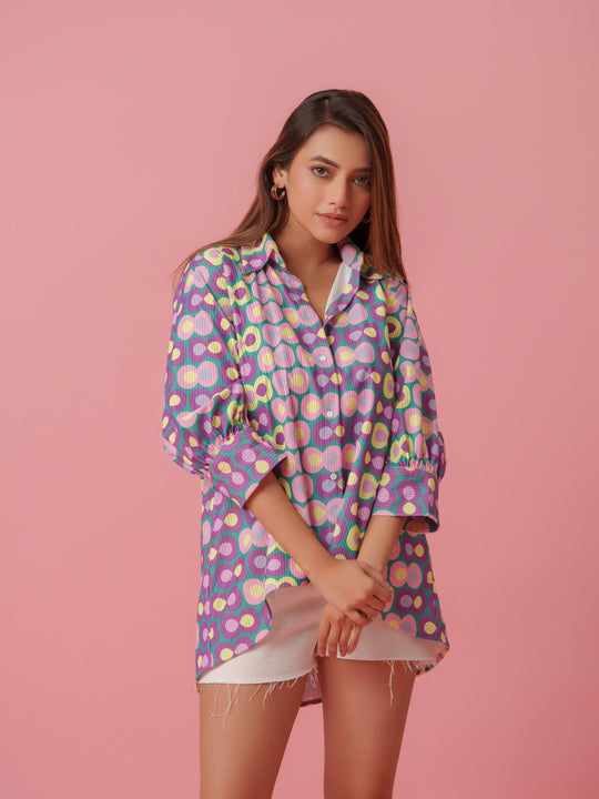 Buy Comfort Fit Afro-Knitted Multicolor Shirt Now