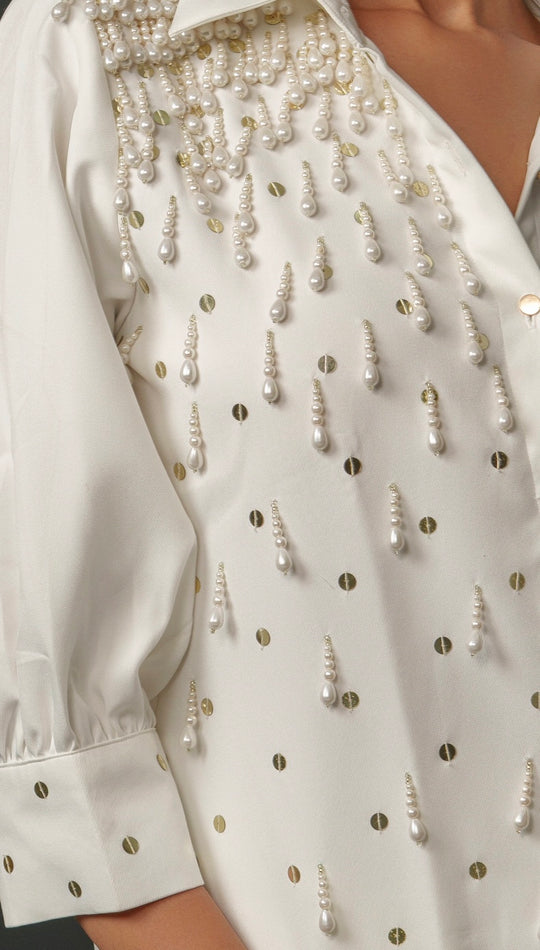 Gracy - Party wear shirt with handwork