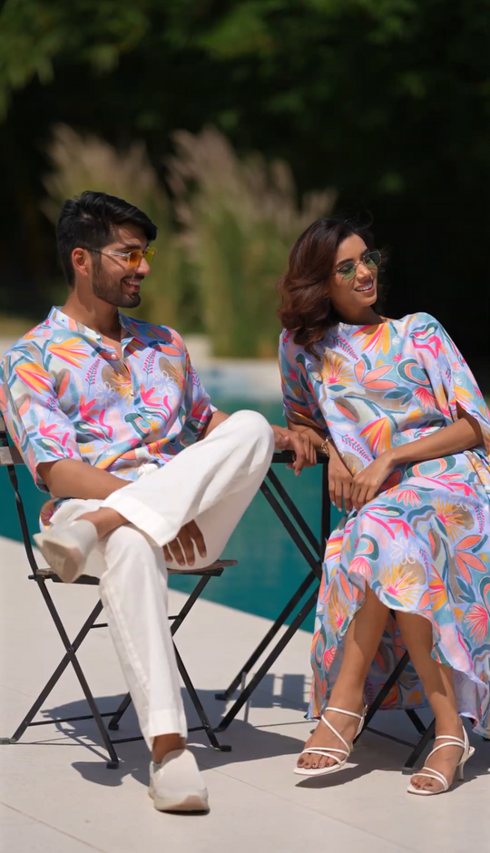 Henry & Bella - Shirt and Kaftan Couple Set