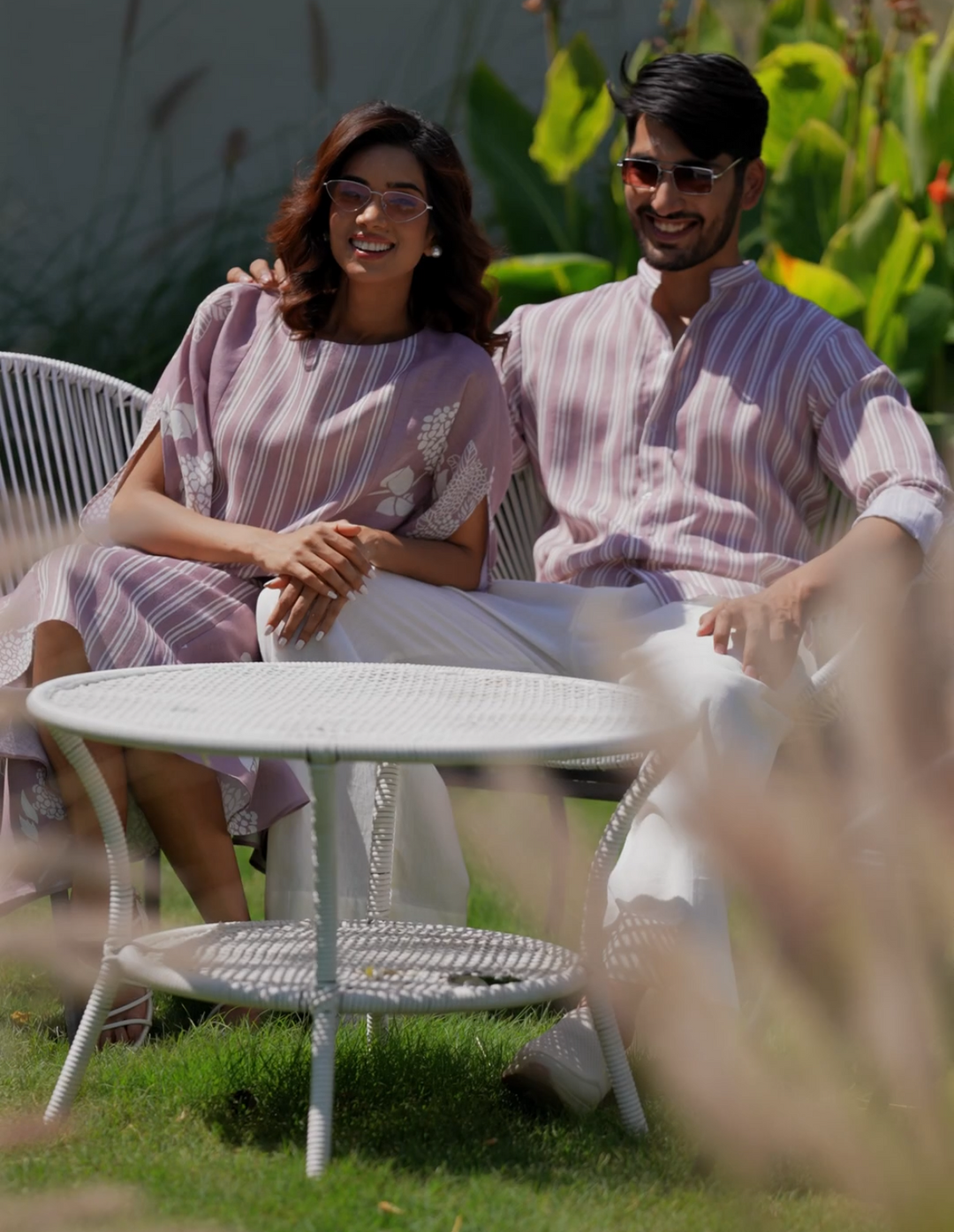 Shadow & Kaira - Couple Shirt and Kaftan Set