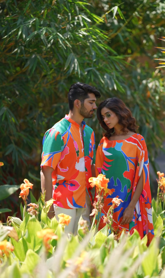 Enzo & Poppines - Shirt and Kaftan Couple Set