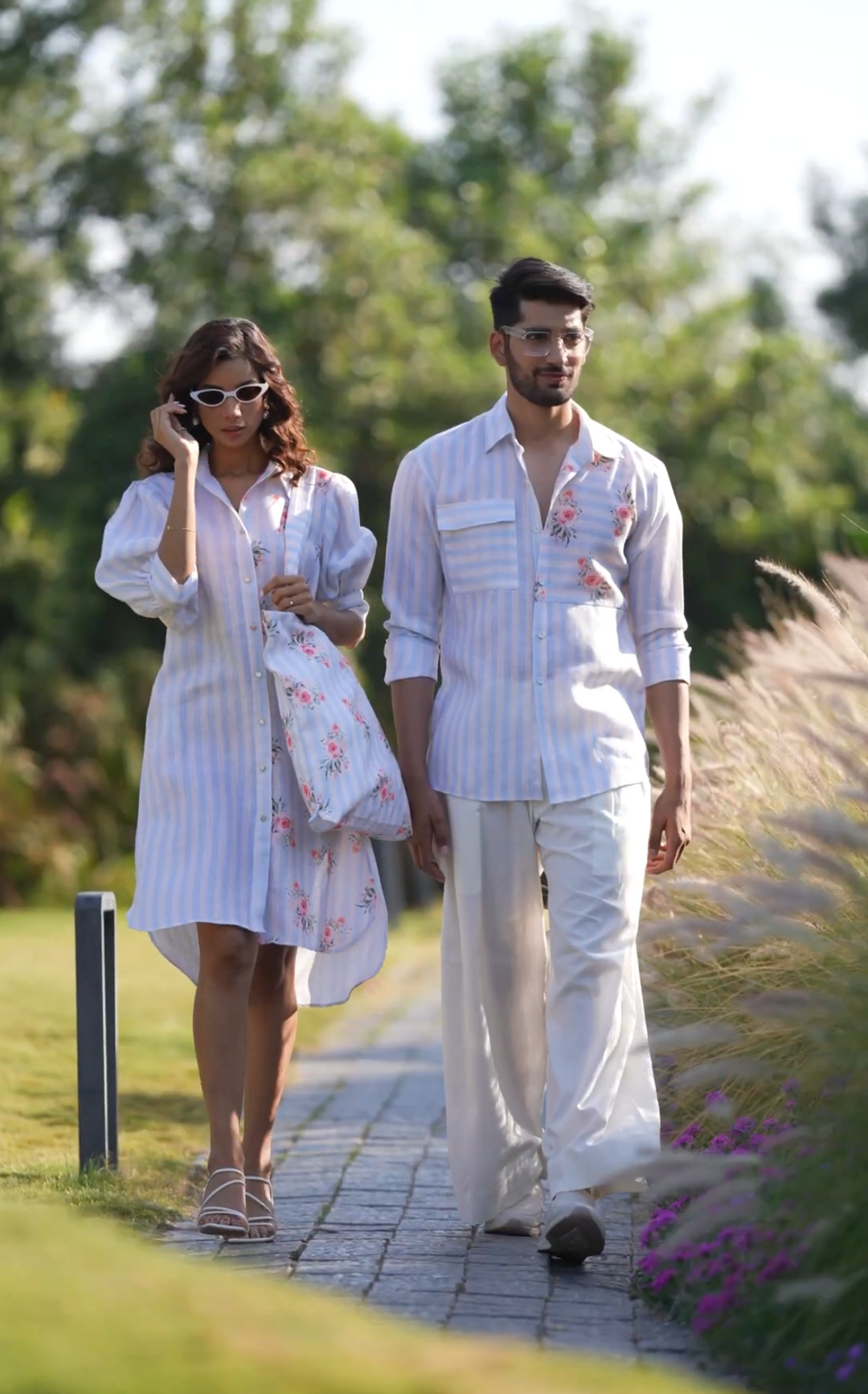 Madox & June - Couple Coordinated Shirt and Dress Paired Together