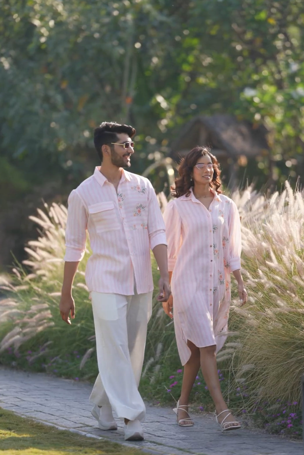 Madox & June - Couple Coordinated Shirt and Dress Paired Together