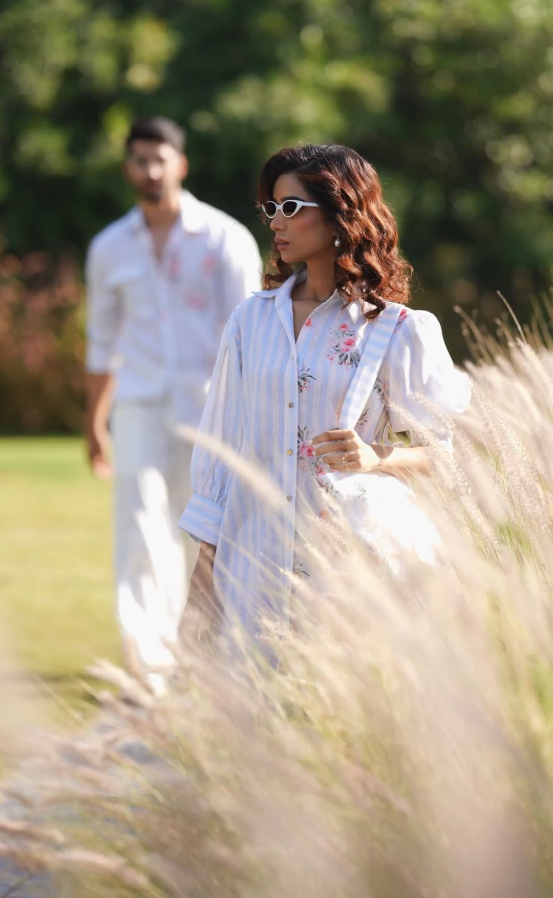 Madox & June - Couple Coordinated Shirt and Dress Paired Together