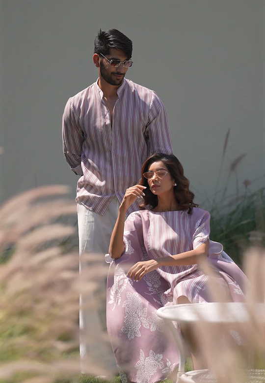 Shadow & Kaira - Couple Shirt and Kaftan Set