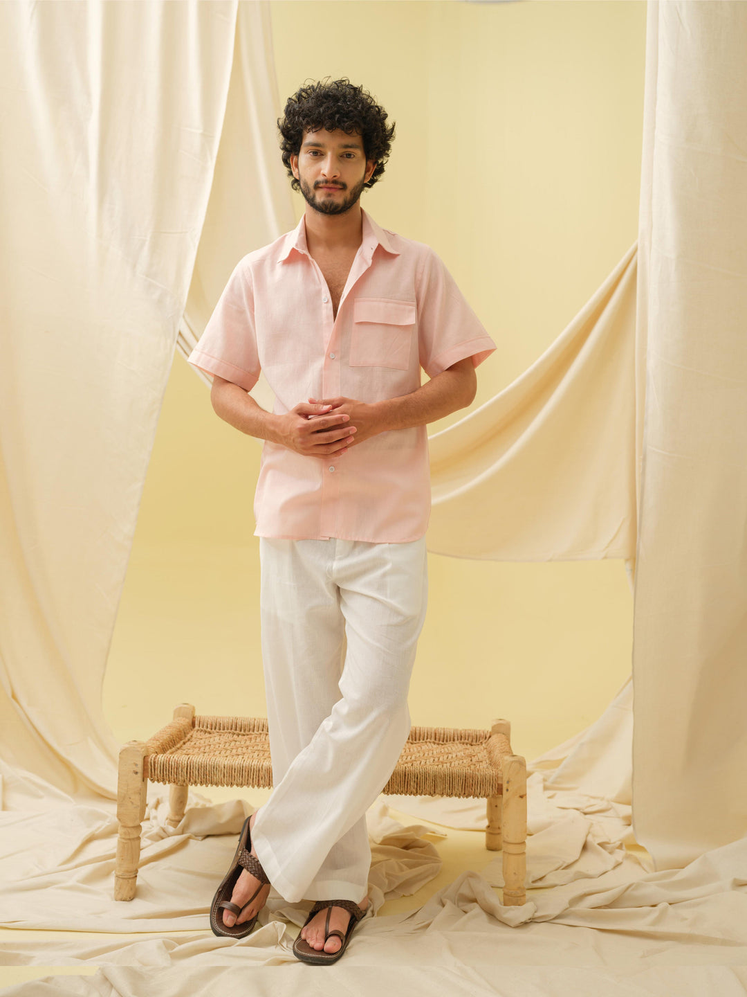 The Urban Khadi Shirt Shirt (Pink)