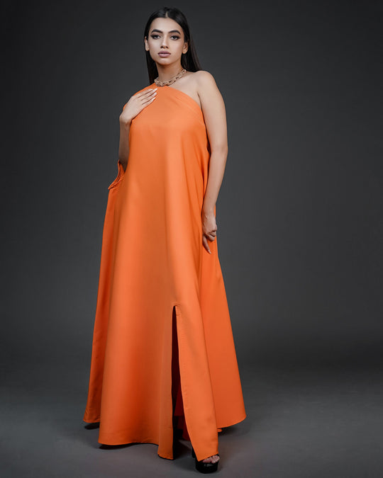 orange dress for women