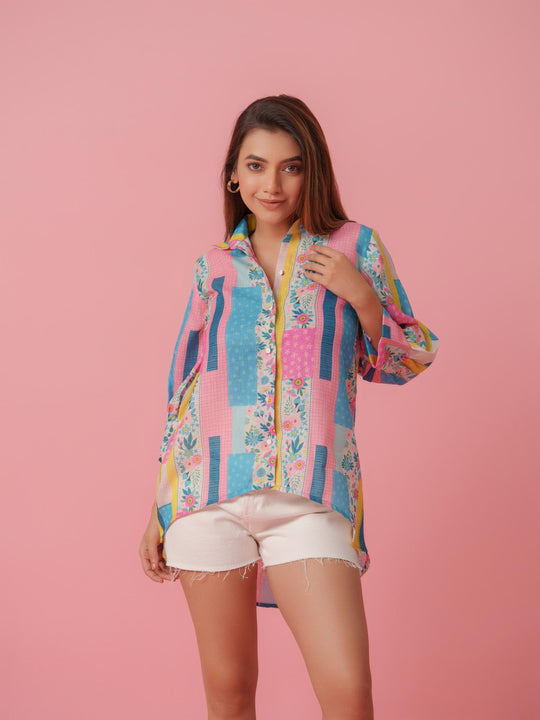 Shop Sasha Linen Printed Comfort Fit Shirt Online – The Kina