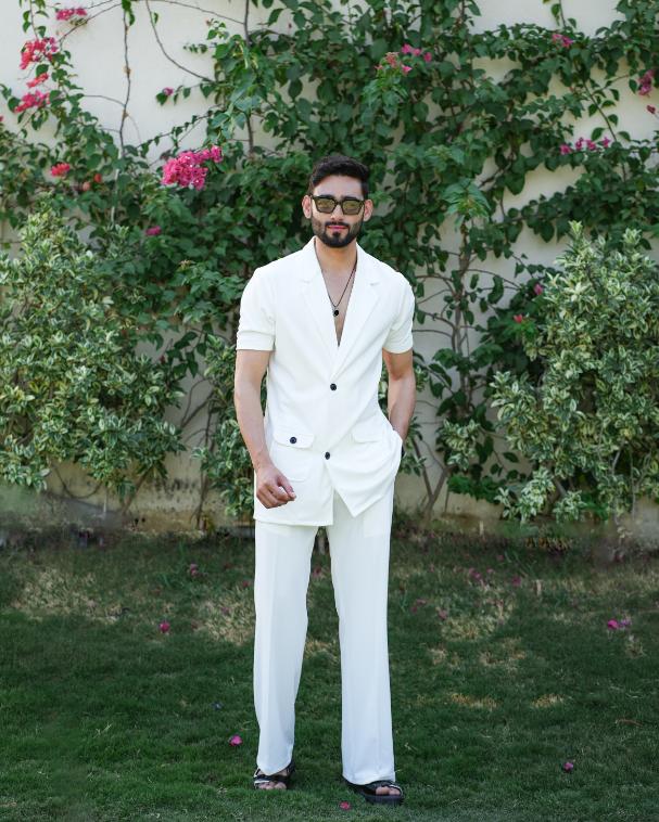 Shop Alchemy Two Button Shirt & Pant in Premium Popcorn Cotton