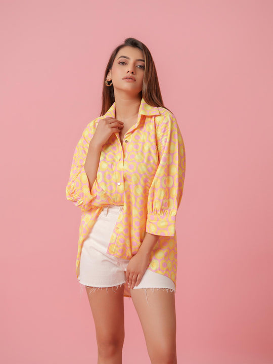 Shop Multicolored Afro-Knitted Shirt