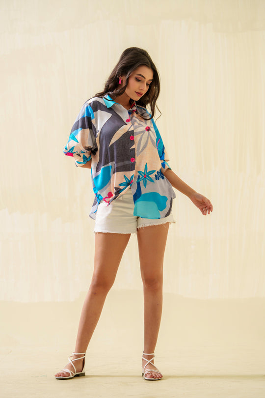 printed cotton shirts for women