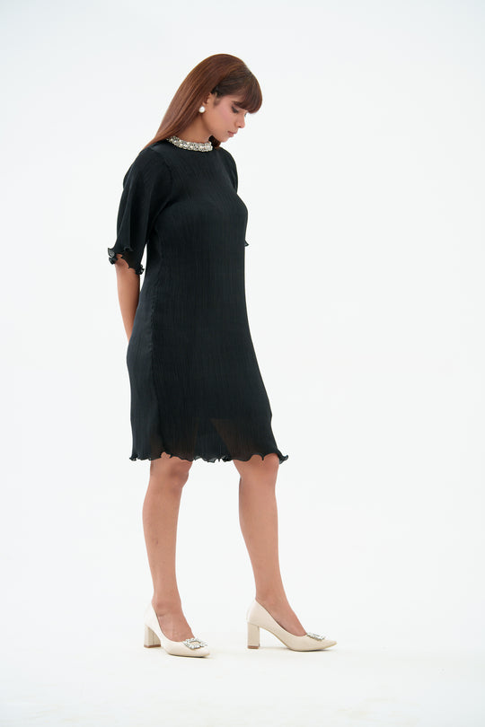 Buy Twinkle Pleated Dress with Sleeves