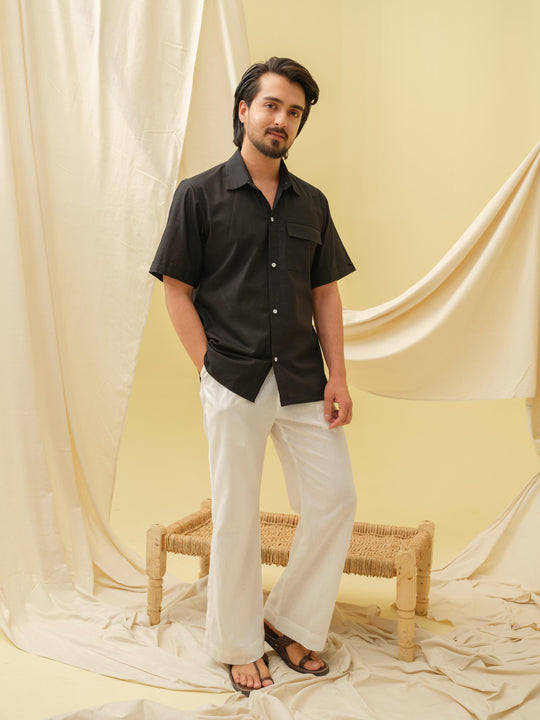 The Urban Khadi Shirt (Black)