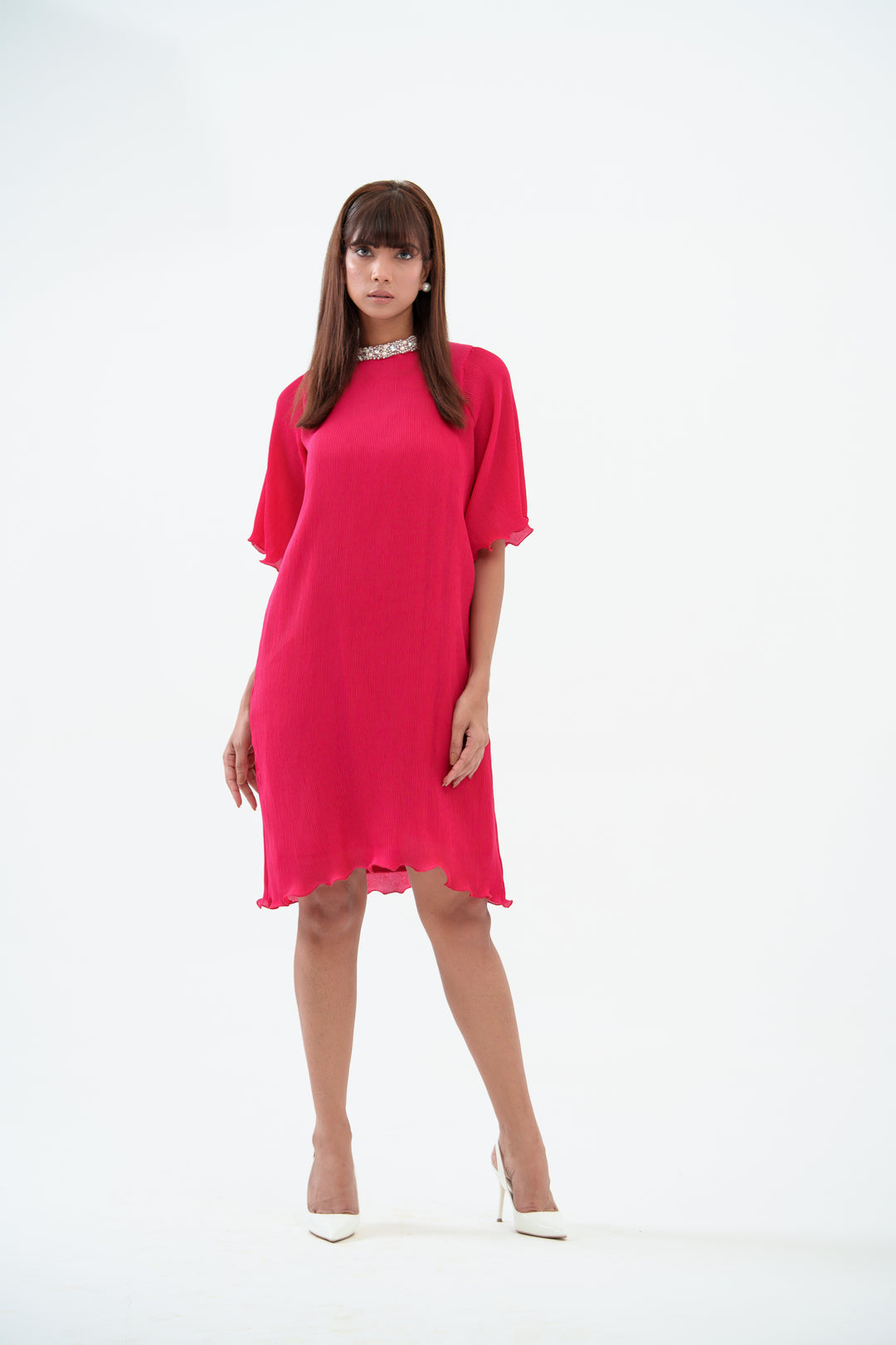 Twinkle -The Pleated Dress with Sleeves