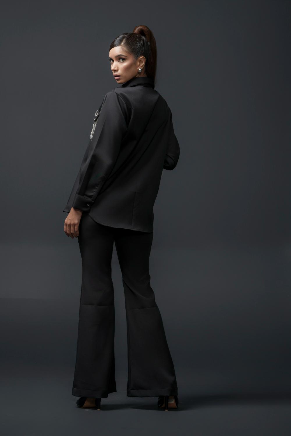 Sansa Club Shirt with tasseled motif on pockets