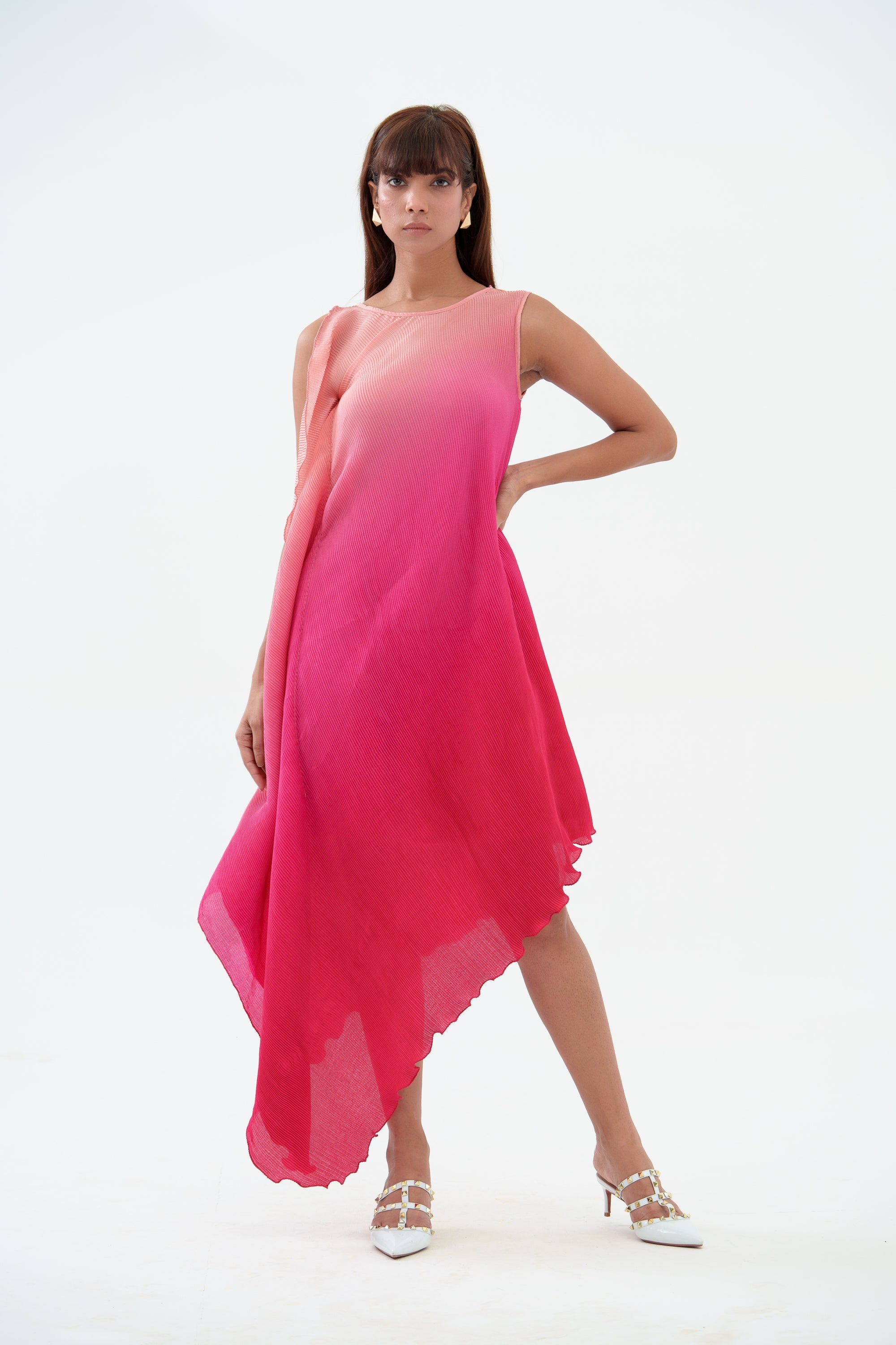 peach maxi length dresses