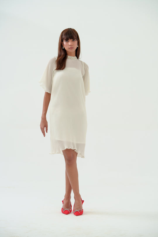 Twinkle -The Pleated Dress with Sleeves