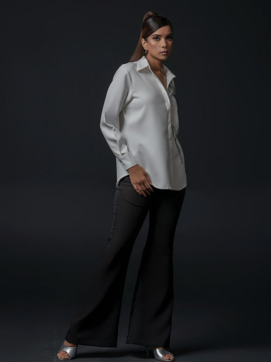 Tulipa Club Shirt with tulip motif handwork