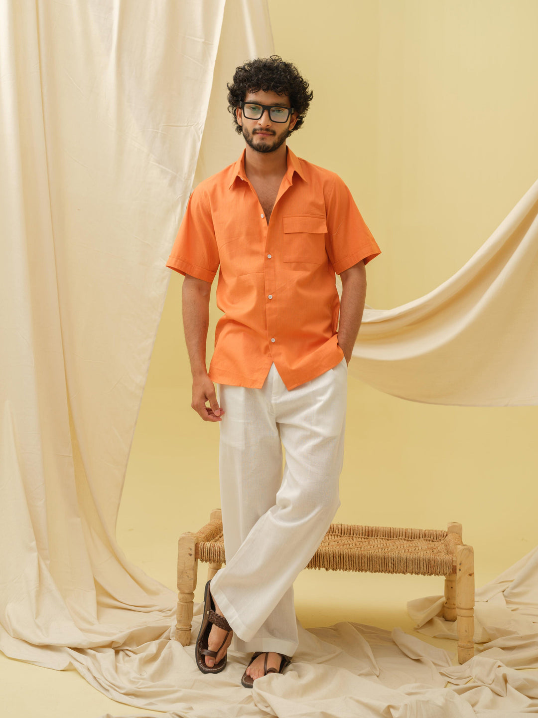 The Urban Khadi Shirt (Orange)
