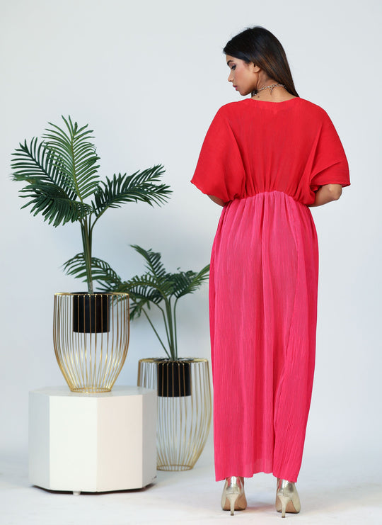 Zoha -Full Lenght Pleated Dress