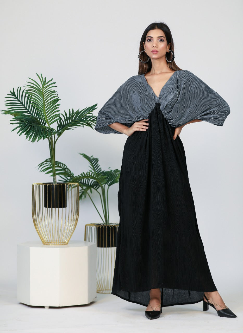 Zoha -Full Lenght Pleated Dress